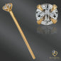 Dainty 14K Gold Nose Pin – Fishtail Style with Round CZ Prong Setting, 20 Gauge