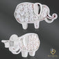 Sterling Silver Elephant Studs – Gentle Strength with Comfortable Butterfly Fastening