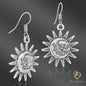 “Asymmetry of Light: Vintage Sun & Moon” Earrings Hooks