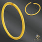 316L Surgical Steel Plain Seamless Nose Hoop Twist to Open 21g Thickness