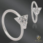 Micro CNC Machine Set CZ Triangle Top Bendable Nose/Cartilage Hoop Rings