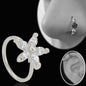 Flower Design Hoops Piercing 20g - Copper Material