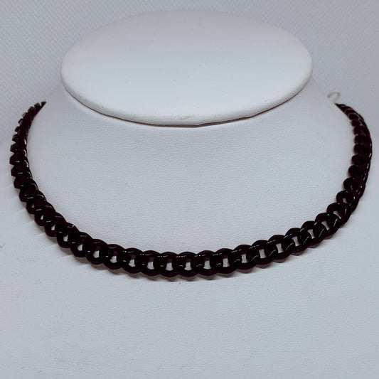 Bold Black Miami Cuban Chain – 7mm Stainless Steel Statement Necklace