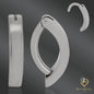 High Quality Precision All 316L  Surgical Steel Hinged Belly Button Ring 14g - 10mm