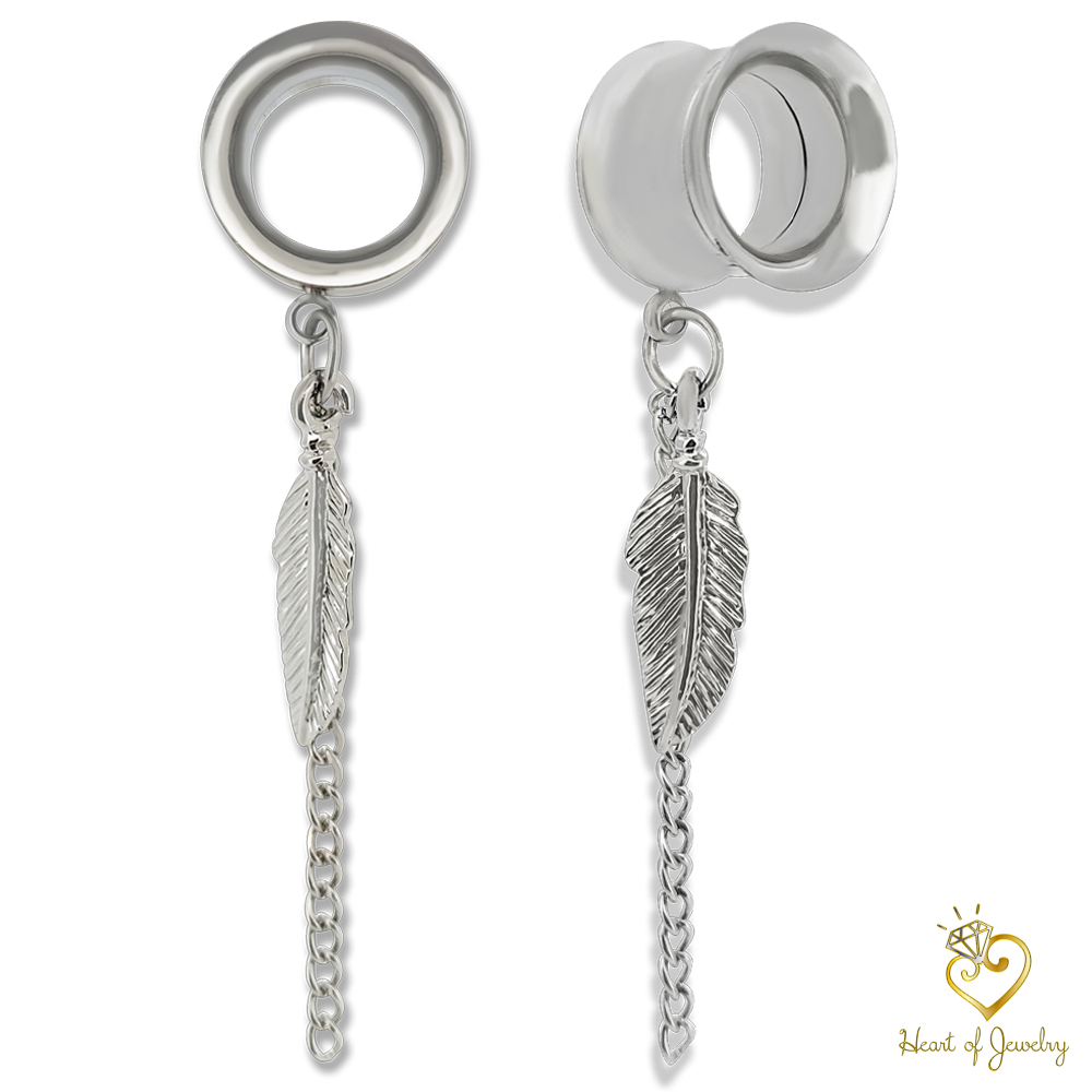 316L Stainless Leaf Drops – Plug-Friendly Statement
