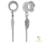 316L Stainless Leaf Drops – Plug-Friendly Statement